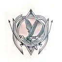 buck three arrows tattoo design idea