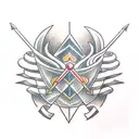 buck three arrows tattoo design idea