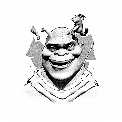 Shrek tattoo design idea
