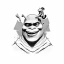 Shrek tattoo design idea