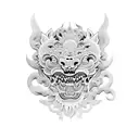 Foo Dog tattoo design idea