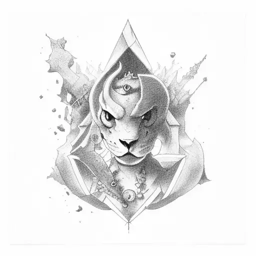 soul and heart tattoo design idea