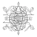 shape of iran country tattoo design idea