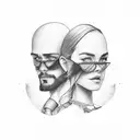 Germany travel memory couples tattoo design idea