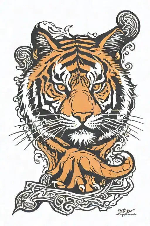 Detroit tigers olde English d  with vein like roots into forearm  tattoo design idea