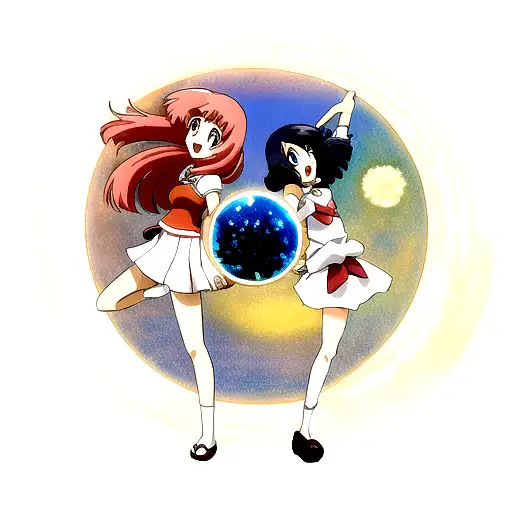Sun and Moon tattoo design idea