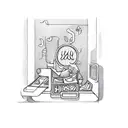 wizard playing a pinball machine tattoo design idea