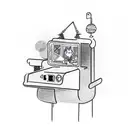 wizard playing a pinball machine tattoo design idea