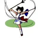 Bow and Arrow tattoo design idea