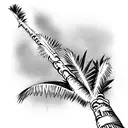 Palm Tree Gina, Anthony, Nick tattoo design idea