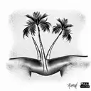 Palm Tree Gina, Anthony, Nick tattoo design idea