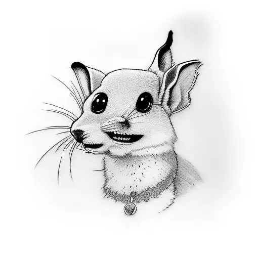 young miko y bad bunny tattoo design idea