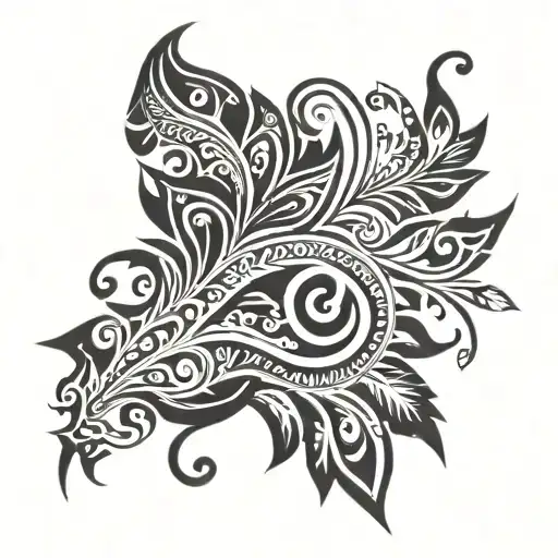create deigne with name 'KRISHNA',downside at name is fluet and right side of name is peocock feather.  tattoo design idea