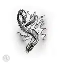 shrimp  tattoo design idea