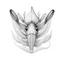 shrimp  tattoo design idea