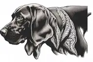 Weimaraner tattoo design idea