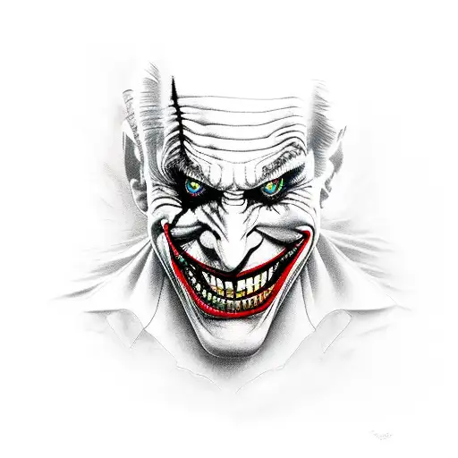 joker tattoo design idea