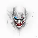 joker tattoo design idea