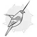pigeon tattoo design idea