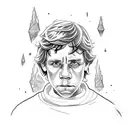 boy like Luke Skywalker tattoo design idea