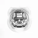 boy like Luke Skywalker tattoo design idea