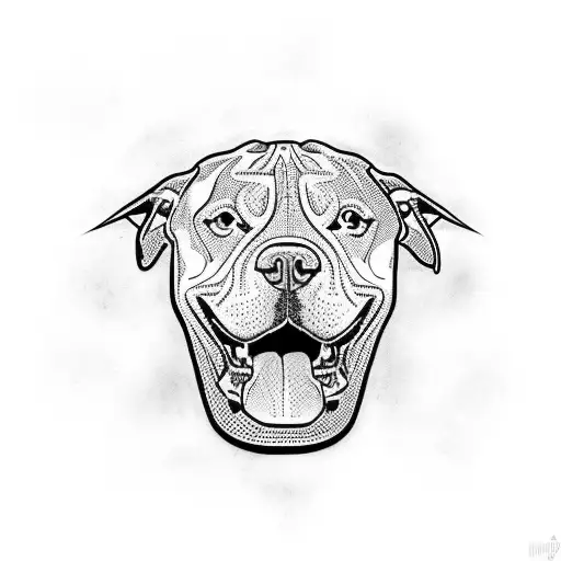 Pit Bull  tattoo design idea