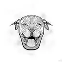 Pit Bull  tattoo design idea