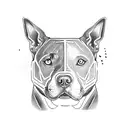 Pit Bull  tattoo design idea