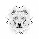 Pit Bull  tattoo design idea