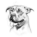 Pit Bull  tattoo design idea