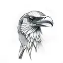 Raven snake tattoo design idea