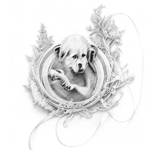 country music, memory of grandma  tattoo design idea