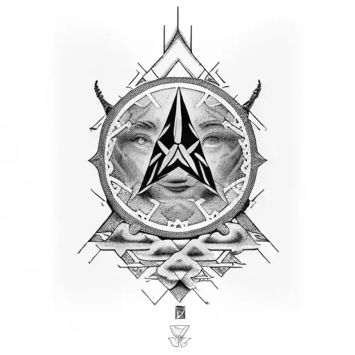 A sleeve tattoo featuring iconic symbols and imagery associated with Mac Miller, Eminem, Bob Marley, Dr. Dre, Stone Temple Pilots, Soundgarden, The White Stripes, Led Zeppelin, and Pearl Jam, rendered in a bold and graphic style tattoo design idea