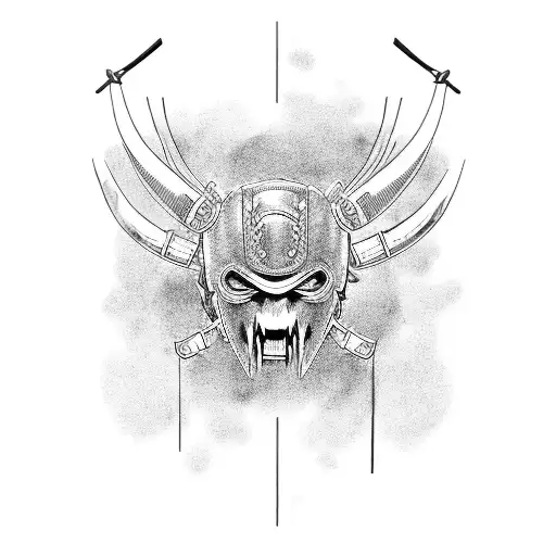 Samurai hannibal lecter tattoo design idea