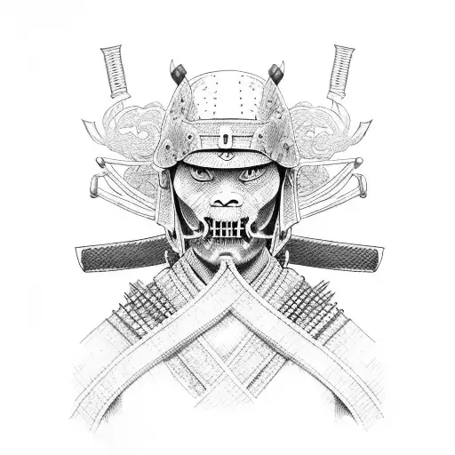 Samurai hannibal lecter tattoo design idea