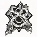 forearm trap tattoo design idea