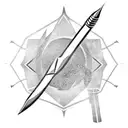 Arrow with the name Jackson as the shaft tattoo design idea