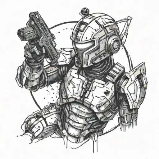 dead space themed tattoo tattoo design idea