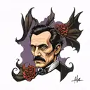 lovecraft poe king tattoo design idea