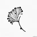 ginkgo Biloba  tattoo design idea