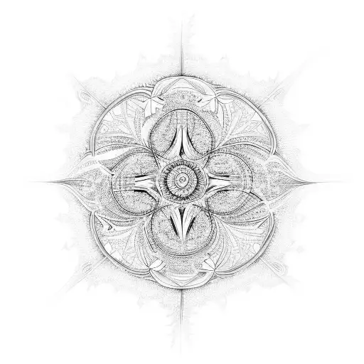 fractals nature tattoo design idea