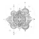 fractals nature tattoo design idea