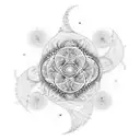 fractals nature tattoo design idea