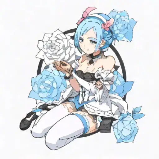 rem re:zero tattoo design idea