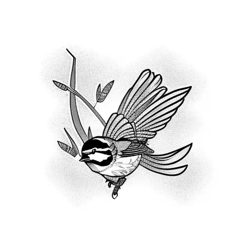 Chickadee tattoo design idea