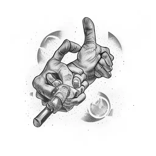 i want an outter arm tattoo that says "WE SHAKE HANDS AND WALK PAST 'EM" tattoo design idea