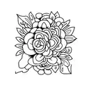 Floral collarbone tattoo tattoo design idea