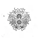 Floral collarbone tattoo tattoo design idea