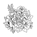 Floral collarbone tattoo tattoo design idea