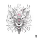  Softe cone ice cream  tattoo design idea